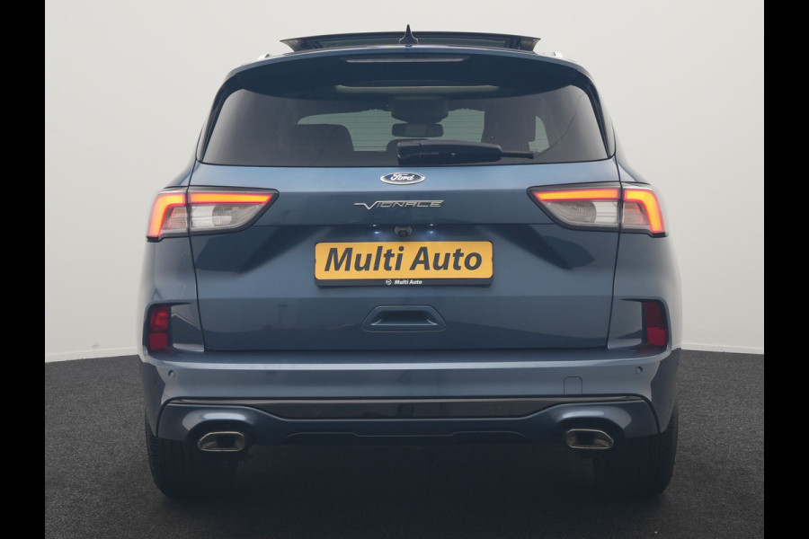 Ford Kuga 2.5 PHEV Vignale 225pk Dealer O.H | Trekhaak Af Fabriek | Panodak | Adaptive Cruise | 360 Camera | Bang & Olufsen | Head Up | Lederen Sportstoelen Memory & Verwarmd | Keyless | Apple Carplay | Navigatie | Virtual | DAB | 18"L.M | Plug In Hybrid |