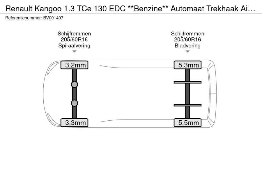 Renault Kangoo 1.3 TCe 130 EDC **Benzine** Automaat Trekhaak Airco Cruise Control Navigatie Camera Parkeersensoren Achter