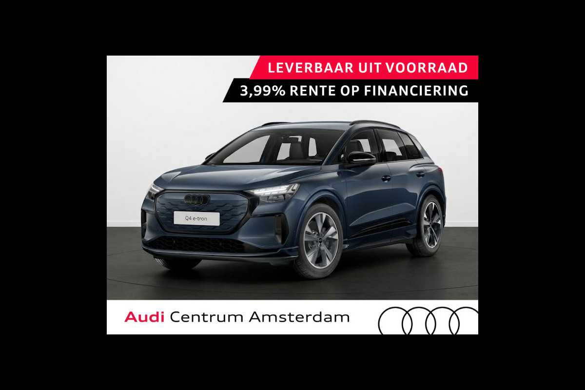 Audi Q4 e-tron S edition performance 82 kWh 286 pk | Optiekpakket zwart | Techniekpakket plus | Lichtpakket plus ambient light | Trekhaak |