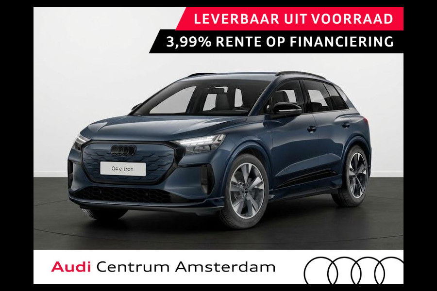 Audi Q4 e-tron S edition performance 82 kWh 286 pk | Optiekpakket zwart | Techniekpakket plus | Lichtpakket plus ambient light | Trekhaak |