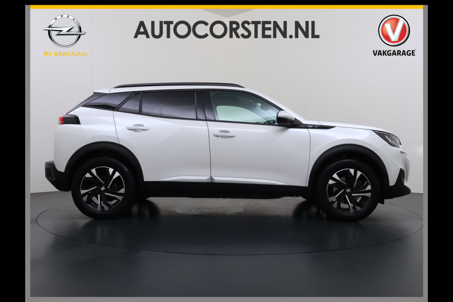 Peugeot e-2008 EV Allure Pack 50kWh Trekhaak 3D-Navi 360°Camera Apple Carplay Android Auto Ecc SOH 88% Regen-Lichtsensor Privacy Glas Led Isofix Bluetooth Cruise Control 1e Eigenaar Dealeronderhouden Origineel Nederlandse Auto