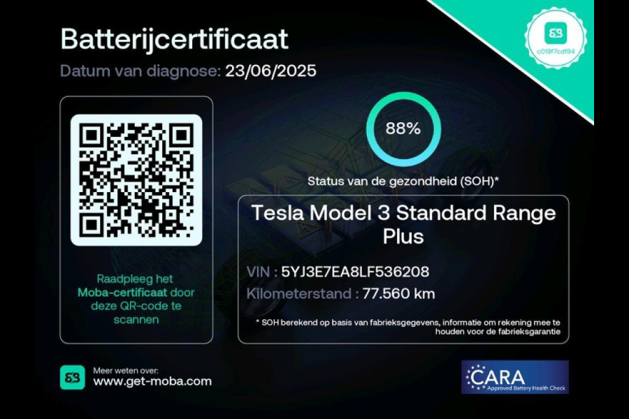 Tesla Model 3 Standard RWD Plus 60 kWh Autopilot