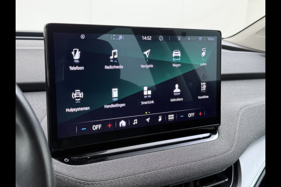 Škoda ENYAQ iV 180PK SOH 90% Trekhaak Camera Navi Apple Carplay Android Auto P-Assist Pdc Isofix DAB Lmv Bluetooth Keyless-go Rijstrooksensor 1.000KG Trekgewicht 1e Eigenaar Origineel Nederlandse Auto