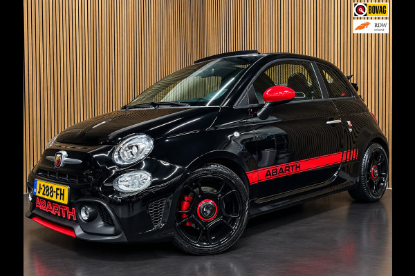 Fiat 500C 1.4 T-Jet Abarth Turismo 70th Anniversary|160PK|BLACK&RED EDITION|DIGITAL COCKPIT|CABRIO|CARPLAY|NAVIGATIE|AIRCO|MARGE|