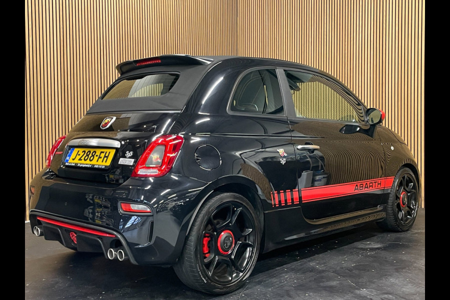Fiat 500C 1.4 T-Jet Abarth Turismo 70th Anniversary|160PK|BLACK&RED EDITION|DIGITAL COCKPIT|CABRIO|CARPLAY|NAVIGATIE|AIRCO|MARGE|