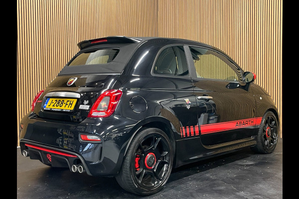 Fiat 500C 1.4 T-Jet Abarth Turismo 70th Anniversary|160PK|BLACK&RED EDITION|DIGITAL COCKPIT|CABRIO|CARPLAY|NAVIGATIE|AIRCO|MARGE|