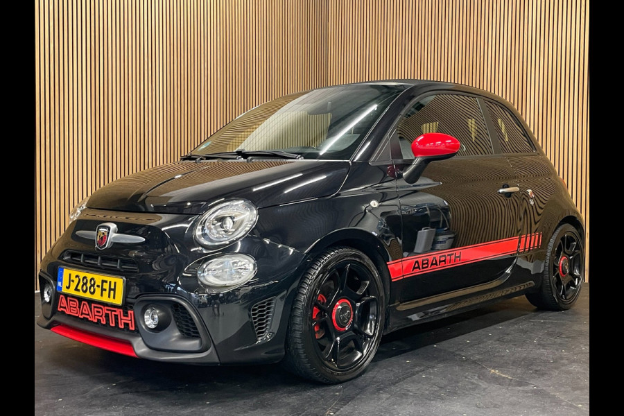 Fiat 500C 1.4 T-Jet Abarth Turismo 70th Anniversary|160PK|BLACK&RED EDITION|DIGITAL COCKPIT|CABRIO|CARPLAY|NAVIGATIE|AIRCO|MARGE|