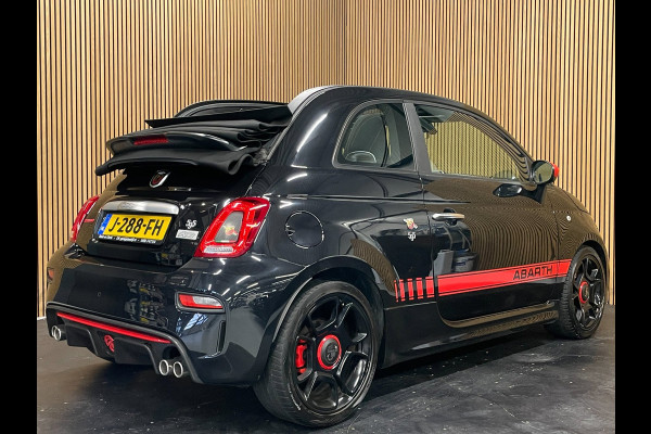 Fiat 500C 1.4 T-Jet Abarth Turismo 70th Anniversary|160PK|BLACK&RED EDITION|DIGITAL COCKPIT|CABRIO|CARPLAY|NAVIGATIE|AIRCO|MARGE|