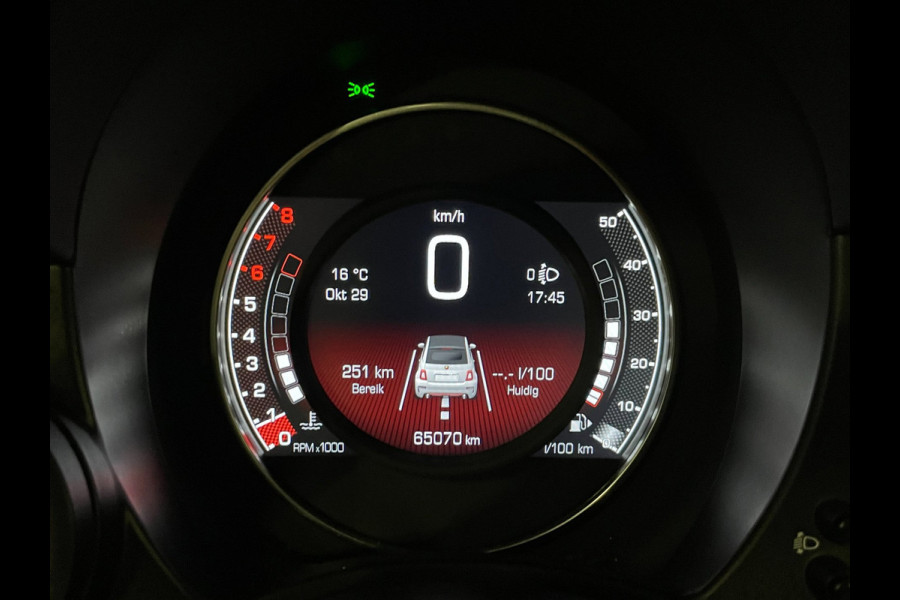 Fiat 500C 1.4 T-Jet Abarth Turismo 70th Anniversary|160PK|BLACK&RED EDITION|DIGITAL COCKPIT|CABRIO|CARPLAY|NAVIGATIE|AIRCO|MARGE|
