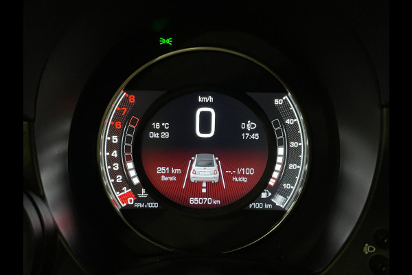 Fiat 500C 1.4 T-Jet Abarth Turismo 70th Anniversary|160PK|BLACK&RED EDITION|DIGITAL COCKPIT|CABRIO|CARPLAY|NAVIGATIE|AIRCO|MARGE|