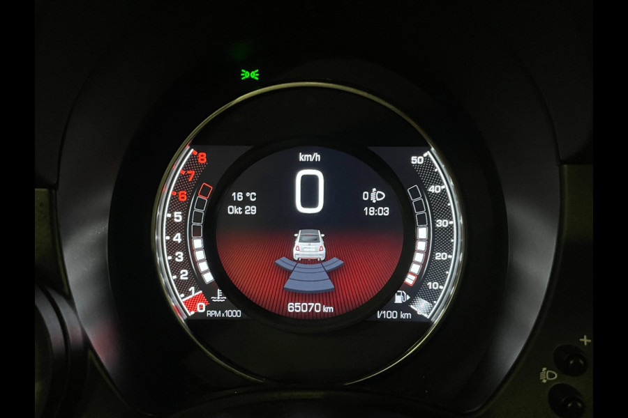 Fiat 500C 1.4 T-Jet Abarth Turismo 70th Anniversary|160PK|BLACK&RED EDITION|DIGITAL COCKPIT|CABRIO|CARPLAY|NAVIGATIE|AIRCO|MARGE|