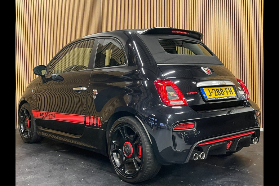 Fiat 500C 1.4 T-Jet Abarth Turismo 70th Anniversary|160PK|BLACK&RED EDITION|DIGITAL COCKPIT|CABRIO|CARPLAY|NAVIGATIE|AIRCO|MARGE|