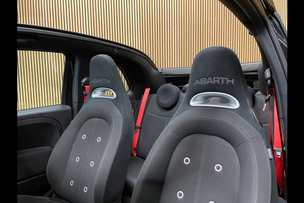 Fiat 500C 1.4 T-Jet Abarth Turismo 70th Anniversary|160PK|BLACK&RED EDITION|DIGITAL COCKPIT|CABRIO|CARPLAY|NAVIGATIE|AIRCO|MARGE|