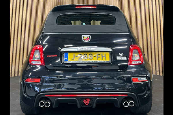 Fiat 500C 1.4 T-Jet Abarth Turismo 70th Anniversary|160PK|BLACK&RED EDITION|DIGITAL COCKPIT|CABRIO|CARPLAY|NAVIGATIE|AIRCO|MARGE|
