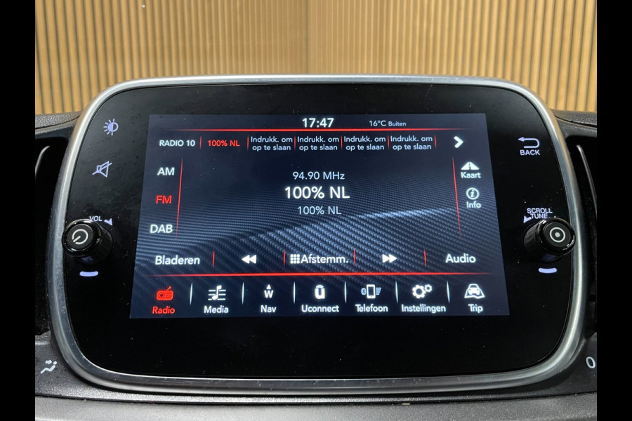 Fiat 500C 1.4 T-Jet Abarth Turismo 70th Anniversary|160PK|BLACK&RED EDITION|DIGITAL COCKPIT|CABRIO|CARPLAY|NAVIGATIE|AIRCO|MARGE|