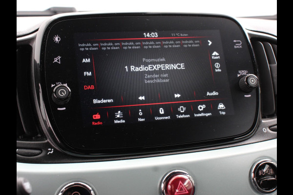 Fiat 500C 1.0 Hybrid Bellavita Navigatie Apple Carplay Android Auto Parkeersensoren Climate Control Lichtmetalen velgen Bluetooth