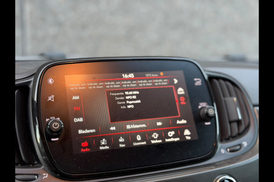 Fiat 500 1.2 Star (NAVIGATIE, CRUISE CONTROL, PARKEERSENSOREN, LEDER, CABRIO, MULTIMEDIA, BLUETOOTH, LED, ETC!)