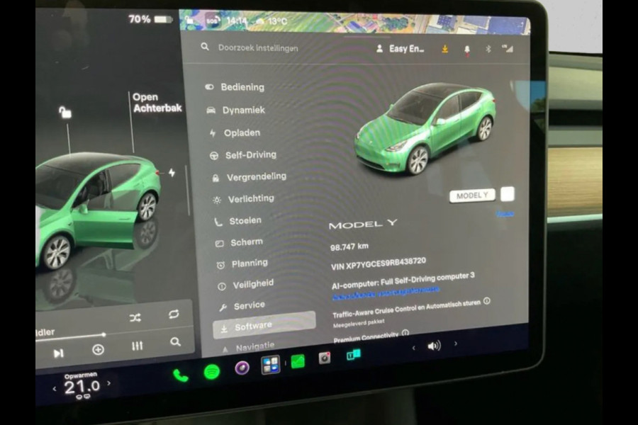 Tesla Model Y (1e Eig, NL-auto, Autopilot, Navi, Panorama, Camera, Etc)