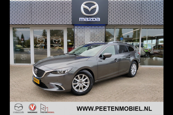 Mazda 6 Sportbreak 2.0 SkyActiv-G 165 TS+ Automaat | CRUISE-CONTROL | LEDER | NAVIGATIE | PARK-ASSIST | RIJKLAARPRIJS